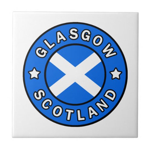 Glasgow Scotland Ceramic Tile