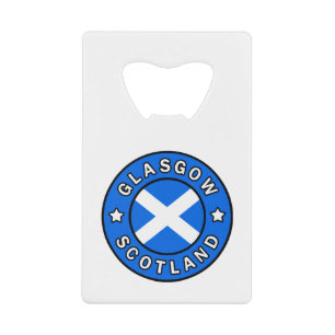 Glasgow Scotland Credit Card Bottle Opener