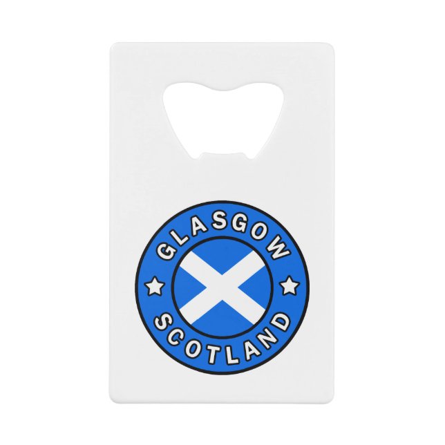 Glasgow Scotland Credit Card Bottle Opener (Front)