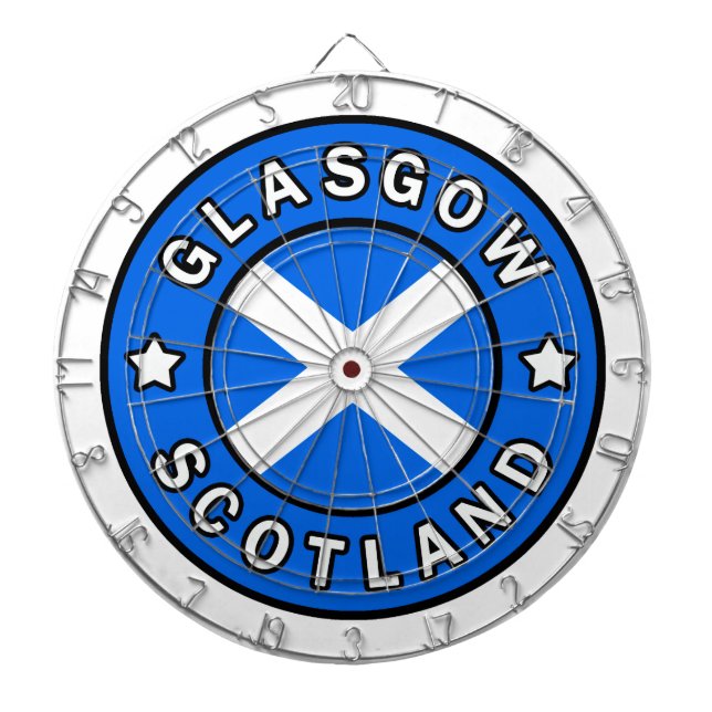 Glasgow Scotland Dart Board (Front)