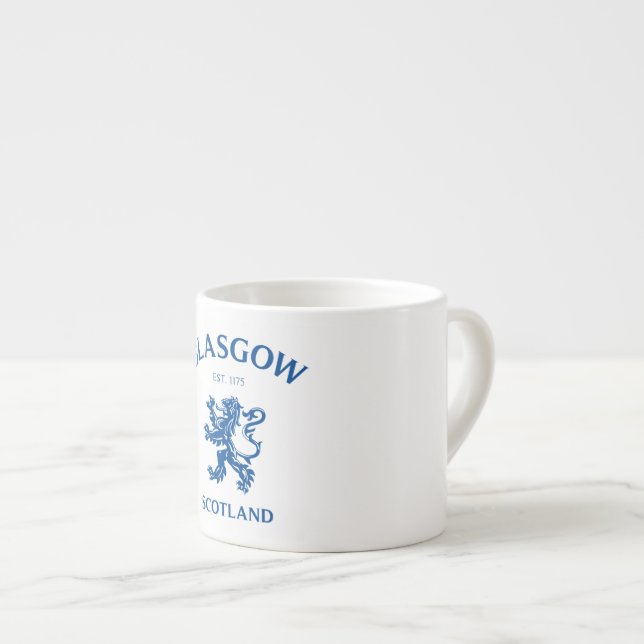 Glasgow Scotland Espresso Cup (Front Right)