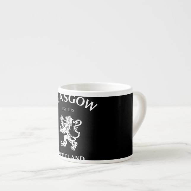 Glasgow Scotland Espresso Cup (Front Right)