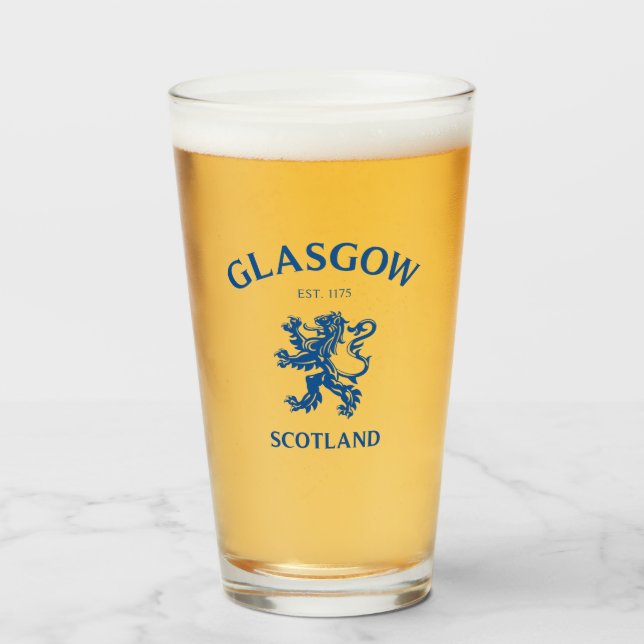 Glasgow Scotland Glass (Front Filled)