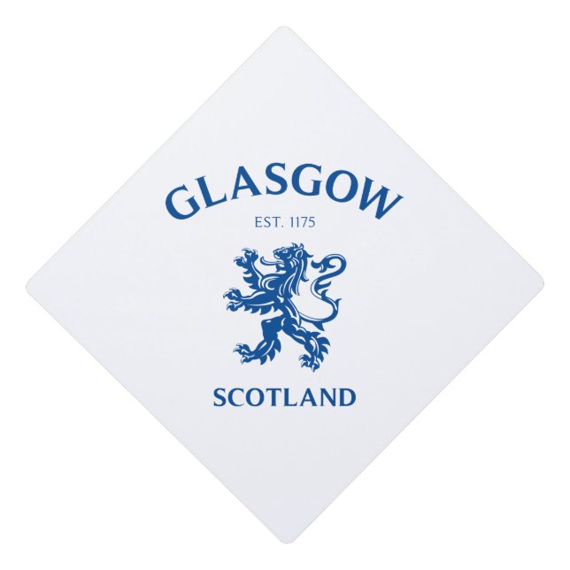 Glasgow Scotland Graduation Cap Topper (Front)