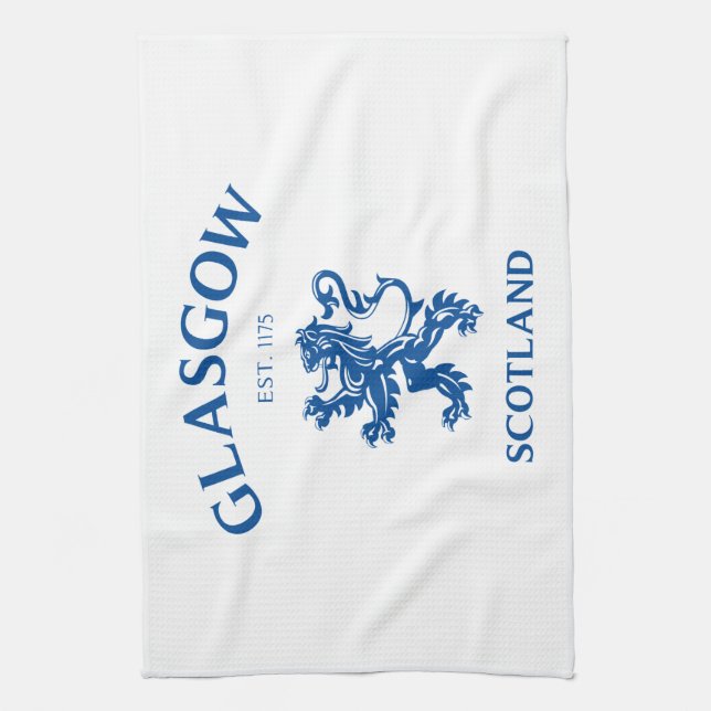 Glasgow Scotland Kitchen Towel (Vertical)