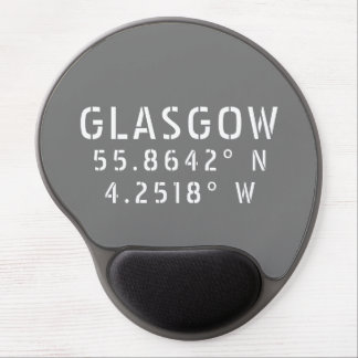 Glasgow Scotland Latitude & Longitude  Gel Mouse Pad