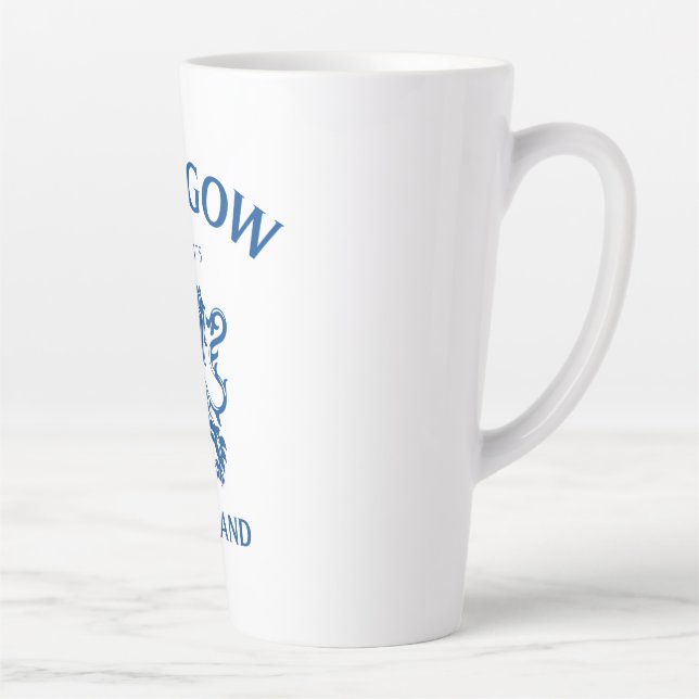Glasgow Scotland Latte Mug (Right)