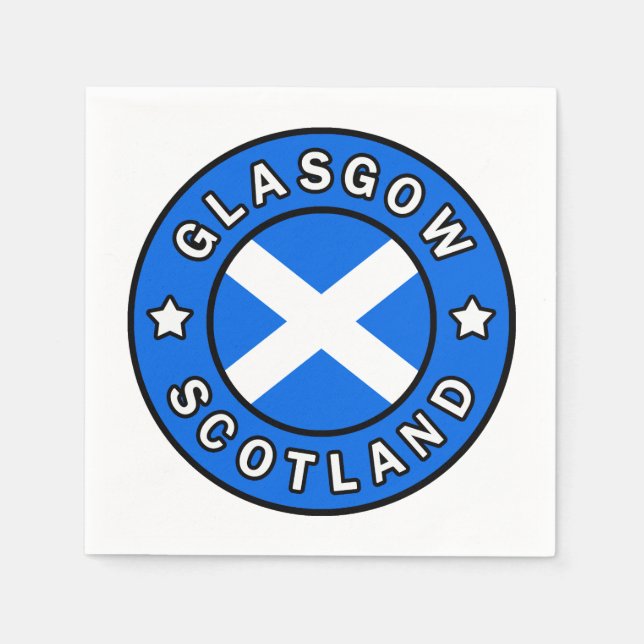 Glasgow Scotland Napkins (Front)