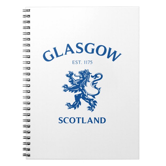 Glasgow Scotland Notebook (Front)