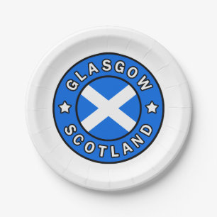 Glasgow Scotland Paper Plates