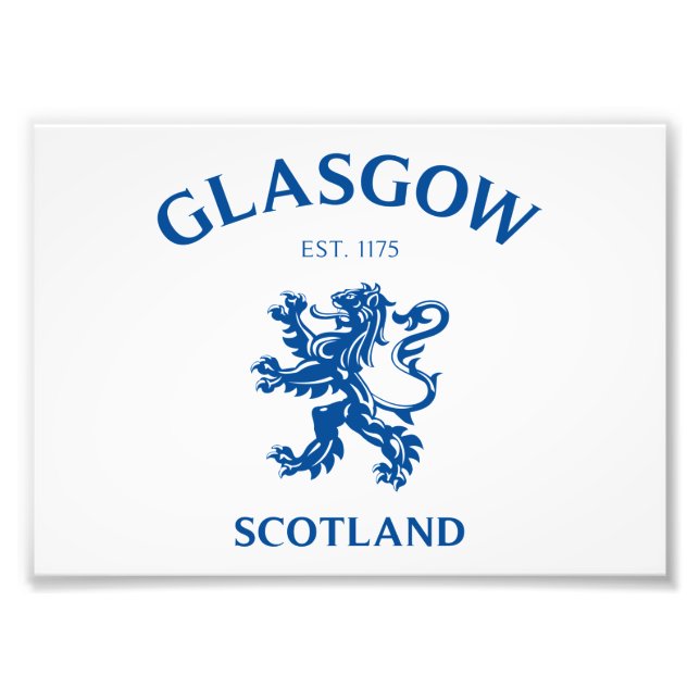Glasgow Scotland Photo Print (Front)