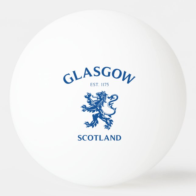 Glasgow Scotland Ping Pong Ball (Front)