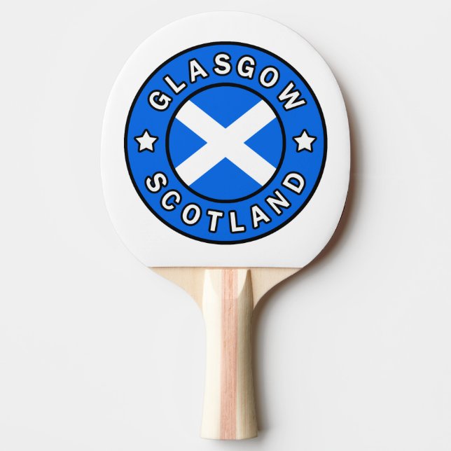 Glasgow Scotland Ping Pong Paddle (Front)