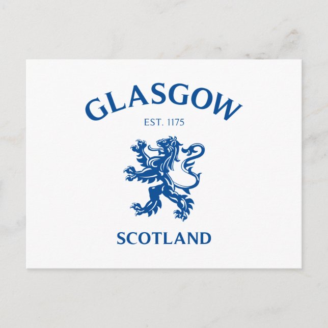Glasgow Scotland Postcard (Front)