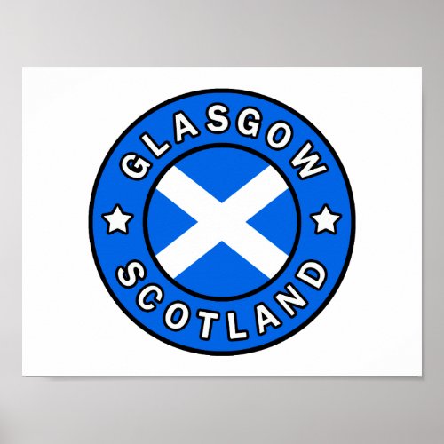 Glasgow Scotland Poster