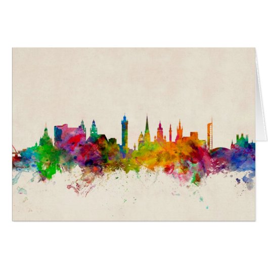 Glasgow Scotland Skyline Cards (Front Horizontal)