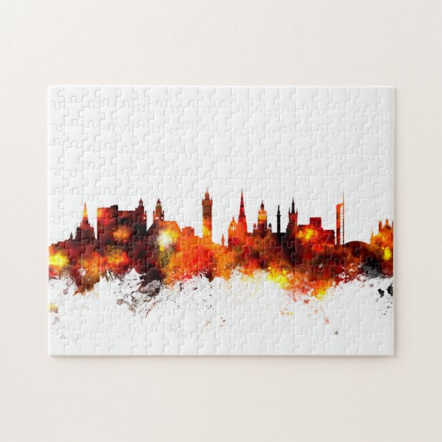 Glasgow Scotland Skyline Jigsaw Puzzle (Horizontal)
