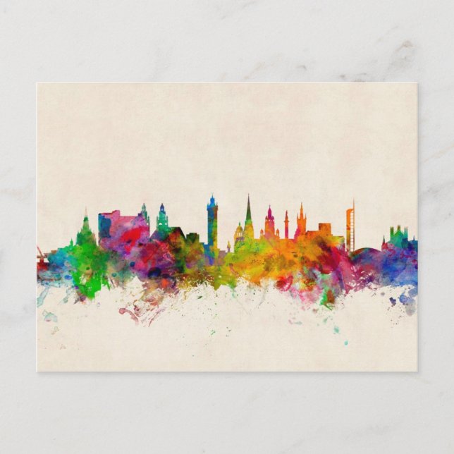 Glasgow Scotland Skyline Postcard (Front)