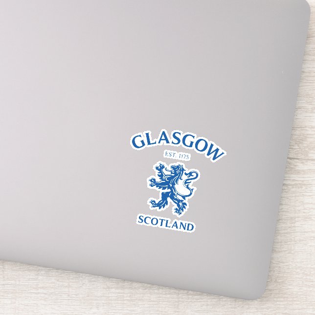 Glasgow Scotland Sticker (Detail)