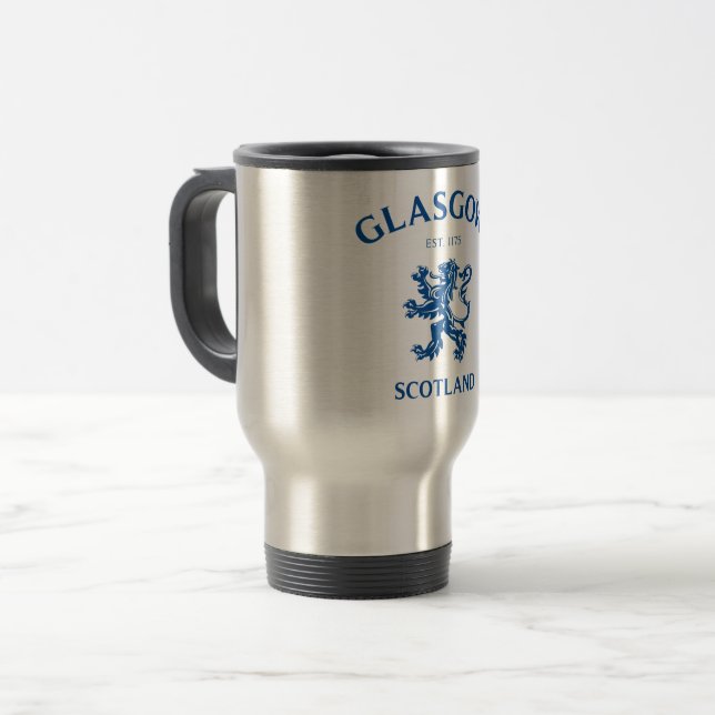 Glasgow Scotland Travel Mug (Front Left)