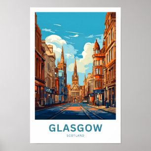 Glasgow Scotland Travel Print