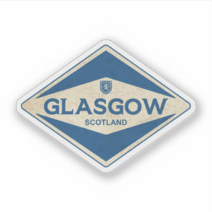 Glasgow Scotland Vintage Sticker