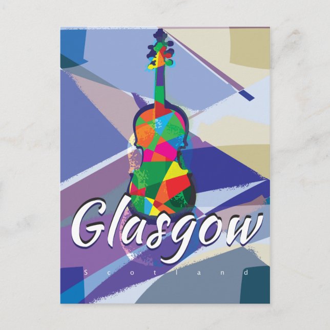 Glasgow, Scotland Vintage Travel poster Postcard (Front)