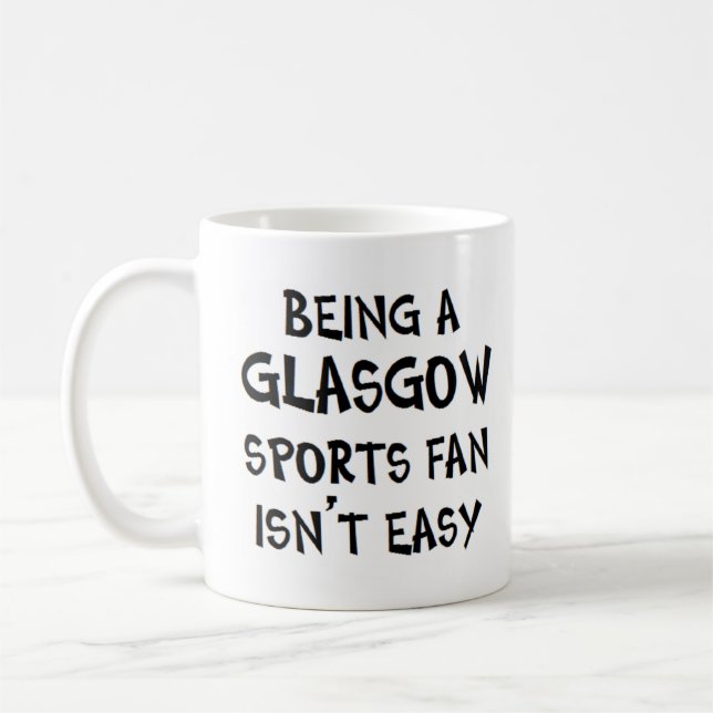 glasgow sports fan, being coffee mug (Left)