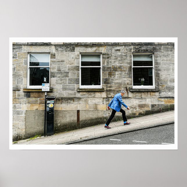 Glasgow street scene poster (Front)