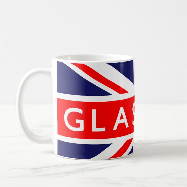 Glasgow UK Flag Coffee Mug (Left)