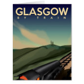 Glasgow vintage train poster (Front)