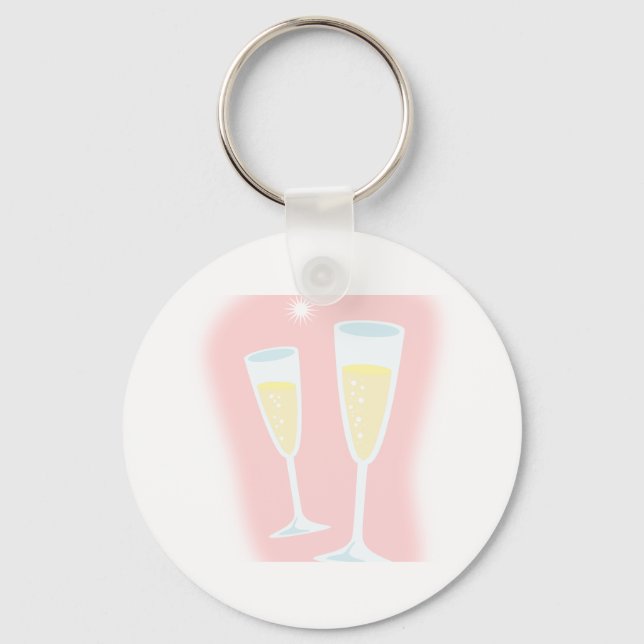glass-29185  glass bottle cartoon drink alcohol ch keychain (Front)
