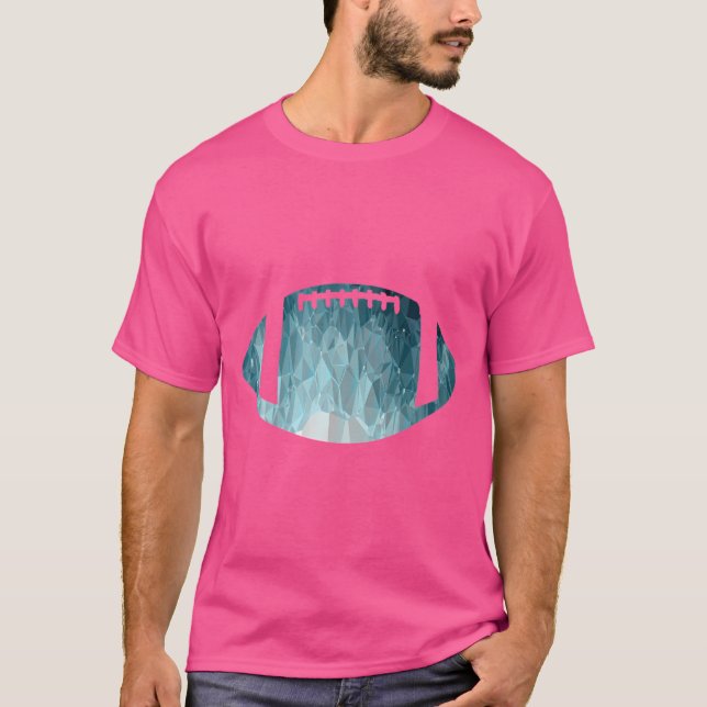Glass American Football Funny Sports Gift T-Shirt (Front)