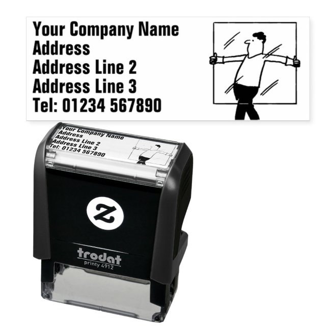 Glass and Glazing Window Repairs Self-inking Stamp (Creator Uploaded)