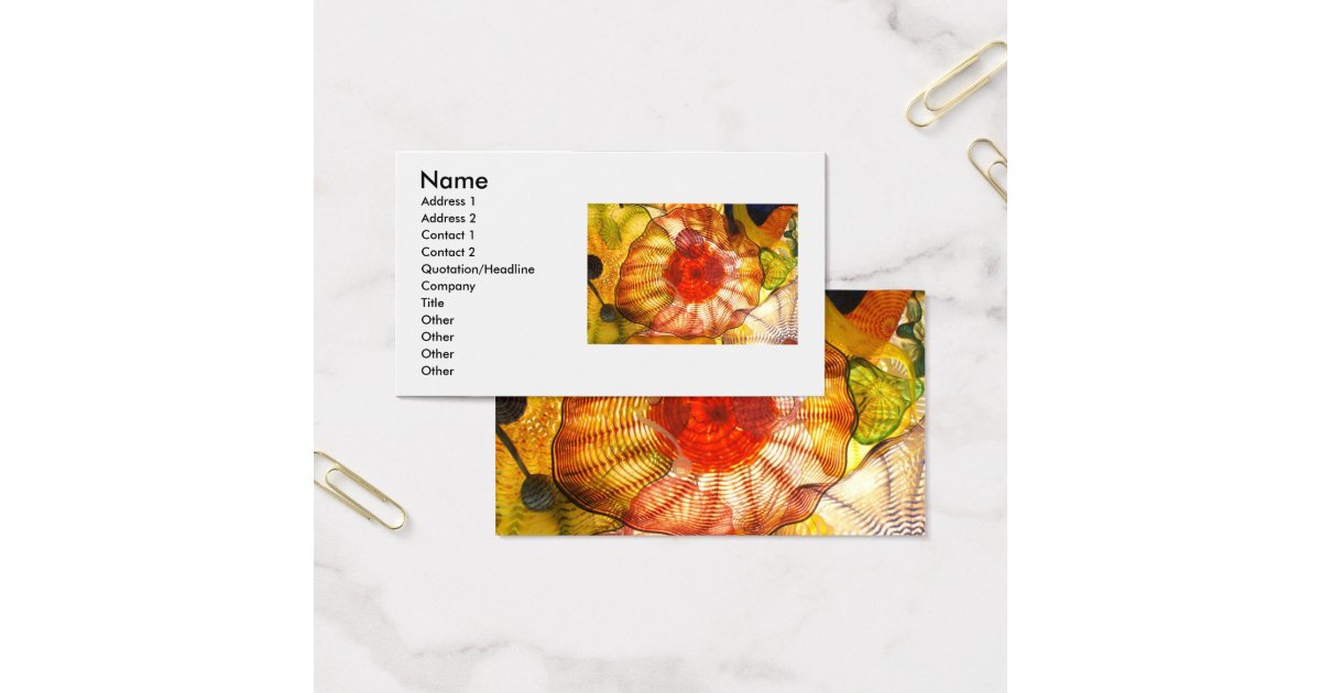 Glass Art Business Card
