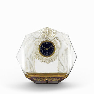 Glass Art Deco clock. Award