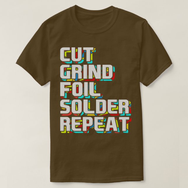 Glass Artist Crafting Glass Painters Art  T-Shirt (Design Front)