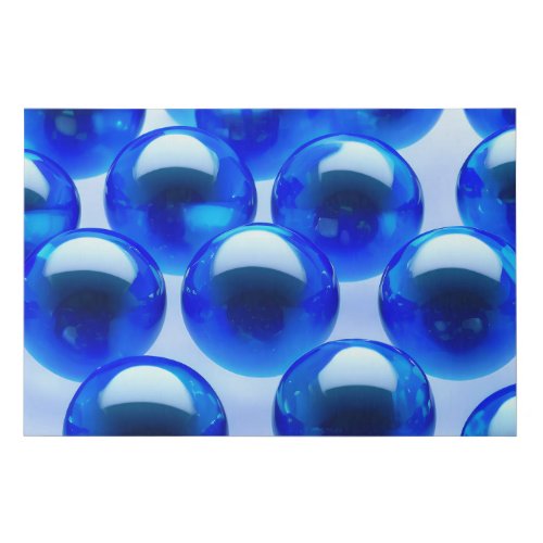 Glass balls faux canvas print