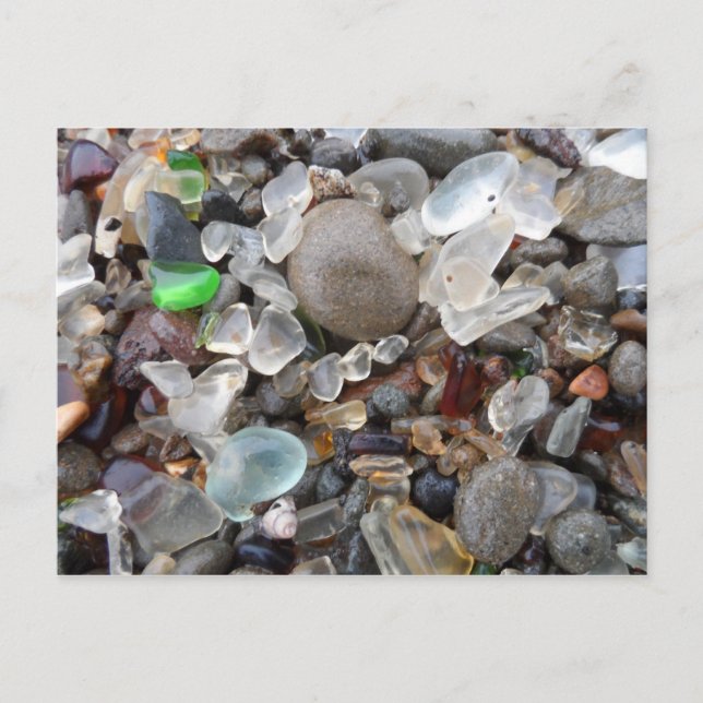 Glass Beach- Fort Bragg, CA Postcard (Front)