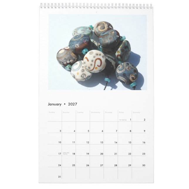 Glass Bead Art by Melissa Vess Calendar (Jan 2027)