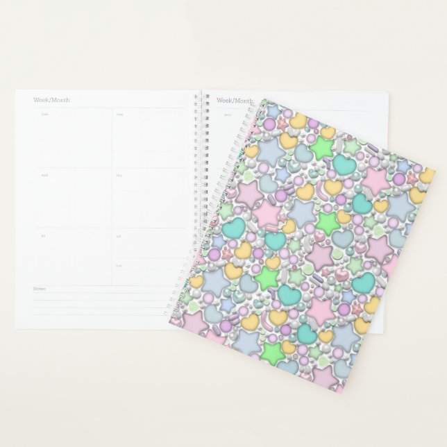 Glass beads, jewelry planner (Display)