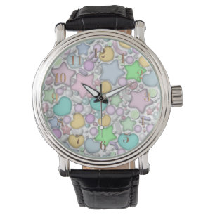 Glass beads, jewelry watch