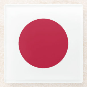 Glass Bench Japan Flag Coaster