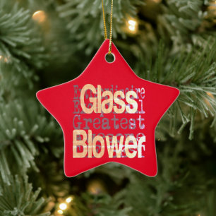 Glass Blower Extraordinaire Ceramic Ornament