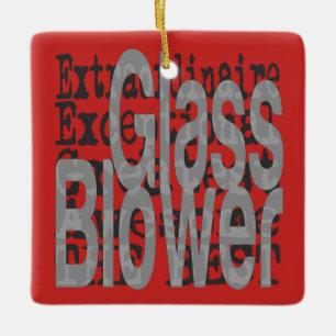 Glass Blower Extraordinaire Ceramic Ornament