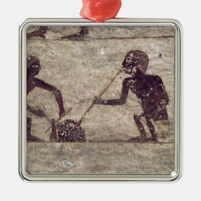 Glass Blowers Metal Ornament (Front)
