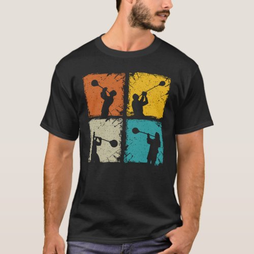 Glass blowing retro squares glassworking _ glass T_Shirt