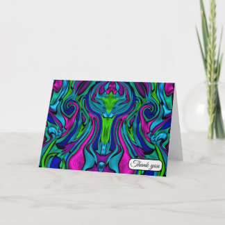 Glass Blown Thank You Card