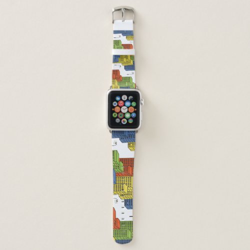 Glass Bottles Abstract Pattern Design Apple Watch Band