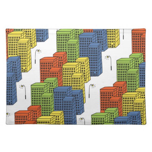 Glass Bottles Abstract Pattern Design Cloth Placemat